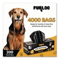 Trash & Waste Bins | Furloo FLO220 8 in. x 13 in. Open-Face Commercial Grade Dog Waste Station Refill Bags - Black (4000/Carton) image number 8