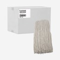 Mops | Boardwalk BWK224RCT 24 oz. Premium Cut-End Rayon Wet Mop Heads - White (12/Carton) image number 1