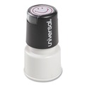 Office Jansan | Universal UNV10080 Pre-Inked/Re-Inkable Smiley Face Round Message Stamp - Red Ink image number 0