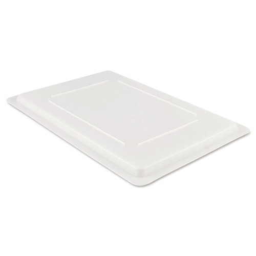 Cups and Lids | Rubbermaid Commercial FG350200WHT 26 in. x 18 in. Food/Tote Box Lids - White image number 0