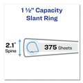 Office Jansan | Avery 17142 3 Slant Rings 1.5 in. Capacity 11 in. x 8.5 in. TouchGuard Protection Heavy-Duty View Binders - White image number 6