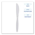 Cutlery | Boardwalk BWKKNIFEHWPPWH Heavyweight Polypropylene Knife Cutlery - White (1000/Carton) image number 5