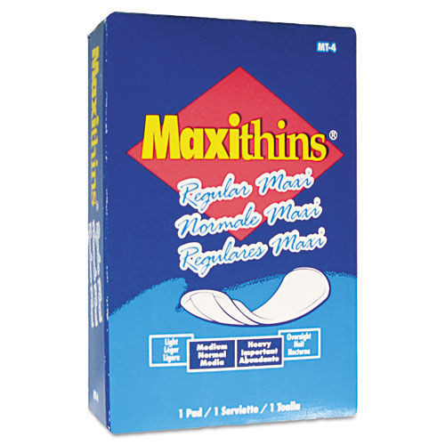 Cleaning & Janitorial Supplies | HOSPECO MT4FS No. 4 Maxithins Vended Sanitary Napkins (100/Carton) image number 0