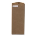 Food Service | Ross & Wallace Paper Products 020331500PK/BL 4 in. x 2.5 in. x 11.5 in. 35# Basis Weight Merchandise Size Grocery Paper Bags - Brown (500/Bundle) image number 0