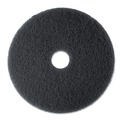 Cleaning Cloths | 3M 7300-15 15 in. Diameter Low-Speed High Productivity Floor Pad 7300 - Black (5/Carton) image number 1