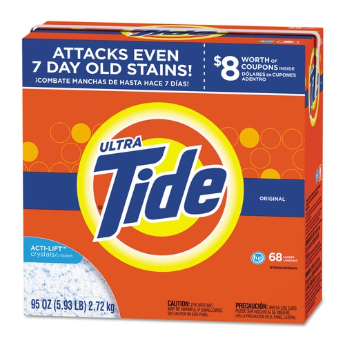 Cleaning & Janitorial Supplies | Tide 84997 95 oz. HE Powder Laundry Detergent - Original Scent (3/Carton) image number 0