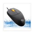  | Adesso IMOUSEW3 iMouse W3 USB 2.0 Left/Right Hand Use Waterproof Antimicrobial Mouse with Magnetic Scroll Wheel - Black image number 3