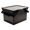 Office Jansan | Advantus TLF-2B 17 in. x 14 in. x 11 in. Letter/Legal Companion Portable File - Black image number 1