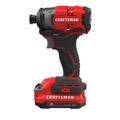 Impact Drivers | Craftsman CMCF810C2 V20 MAX Brushless Lithium-Ion 1/4 in. Cordless Impact Driver Kit with 2 Batteries (1.5 Ah) image number 0