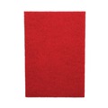 Cleaning Cloths | Boardwalk 7100115839 28 in. x 14 in. Buffing Floor Pads - Red (10/Carton) image number 0