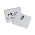  | C-Line 95523 3-1/2 in. x 2-1/4 in. Top Load Name Badge Kits - Clear (50/Box) image number 1