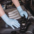 Disposable Gloves | Ammex GPNHD64100 8 mil Blue Powder-Free Nitrile Exam Gloves - Medium, Blue (500/Carton) image number 2