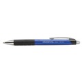 Pens | Universal UNV15541 Medium 1 mm Retractable Blue Barrel Comfort Grip Ballpoint Pen - Blue Ink (1 Dozen) image number 5