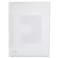 Office Jansan | Universal UNV50780 Transparent Deluxe Letter Size Locking Project Files with CD-ROM Holder - Clear (25/Pack) image number 0