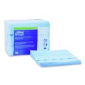 Paper Towels and Napkins | Tork 192292 11.75 in. x 14.75 in. 1-Ply Small Pack Foodservice Cloth - Unscented/Blue/Blue Stripe (4/Carton) image number 1