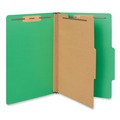  | Universal UNV10212 Bright Colored Pressboard Classification Folders - Legal, Emerald Green (10/Box) image number 1