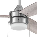 Ceiling Fans | Honeywell 51857-45 48 in. Pull Chain Ceiling Fan with Color Changing LED Light - Brushed Nickel image number 2