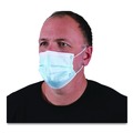 Masks | Boardwalk MS2000BX 3-Ply General Use Face Mask - Blue (50/Box) image number 7