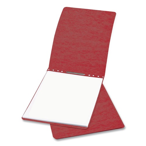 Office Jansan | ACCO A7017028 8.5 in. x 11 in. 2 in. Capacity Two-Piece Prong Fastener Top Bound Report Cover with Tyvek Reinforced Hinge - Red image number 0