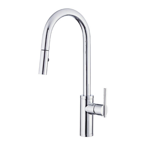 Kitchen Faucets | Gerber D454058 Parma Cafe 1.75 GPM Pull-Down Kitchen Faucet with SnapBack Retraction (Chrome) image number 0