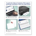 Office Jansan | Avery 11126 Ready Index 11 in. x 8.5 in. 12-Tab Jan. to Dec. Customizable TOC Dividers - Black and White (1-Set) image number 6