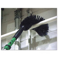Office Jansan | Unger PIPE0 StarDuster 7.5 in. Pipe Brush - Green Polypropylene Bristles/Black Plastic Handle image number 2