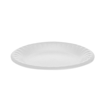 Pactiv Corp. YTH100060000 Unlaminated Foam 6 in. Plates - White (1000/Carton)
