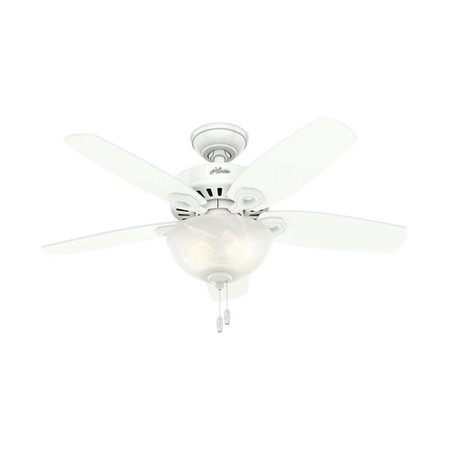 Hunter 52217 42 In Builder Small Room Snow White Ceiling Fan With