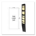 Office Jansan | LZB 25-9EX 25 Pocket Holds 9 in. Plastic Expandable Time Card Rack - Black image number 3