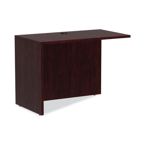 Labor Day Sale! Save $30 off $199! | Alera ALEVA354224MY 42 in. x 23.63 in. x 29.5 in. Valencia Series Reversible Return/Bridge Shell - Mahogany image number 0