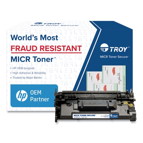 Ink & Toner | TROY 02-81681-0E1 Alternative for HP CF289X High-Yield MICR Toner Secure - Black image number 0