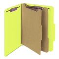 Office Jansan | Smead 14034 Pressboard Six-Section Top Tab Classification Folders - Letter, Yellow (10/Box) image number 0