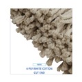 Mops | Boardwalk BWK716CCT 16 oz. Cut-End Lie-Flat Cotton Wet Mop Head - White (12/Carton) image number 6