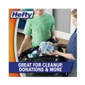 Trash Bags | Hefty E27744 30 in. x 33 in. 30-Gallon 0.85 mil Easy Flaps Trash Bags - Black (40/Box, 6 Boxes/Carton) image number 4