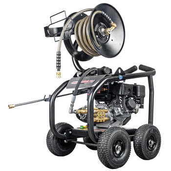 Simpson 65202 Super Pro 3600 PSI 2.5 GPM Direct Drive Small Roll Cage Professional Gas Pressure Washer with AAA Pump