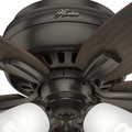 Ceiling Fans | Hunter 51078 42 in. Newsome Premier Bronze Ceiling Fan with Light image number 6