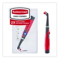 Cleaning & Janitorial Supplies | Rubbermaid 1839685 Multi-Purpose Cordless Battery Power Scrubber Red/White Nylon Bristles 12.68-in Brush 7-in Red/Black Handle image number 2