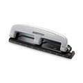 Office Jansan | PaperPro 2101 9/32 in. Holes 12-Sheet EZ Squeeze 3-Hole Punch - Black/Silver image number 0