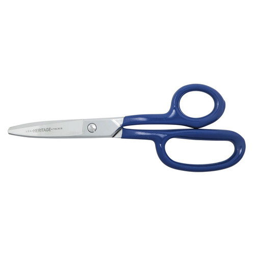 Scissors | Klein Tools G718LRCB 9 in. Blunt Curved HD Carpet Shear with Ring image number 0