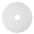 Cleaning Cloths | 3M 4100-13 4100 13 in. Diameter Low-Speed Super Polishing Floor Pads - White (5/Carton) image number 0