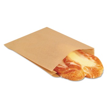 PRODUCTS | Bagcraft BGC 300100 EcoCraft 6.5 in. x 8 in. Grease-Resistant Sandwich Bags - Natural (2000/Carton)