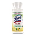 Hand Wipes | LYSOL Brand 19200-49128 7 in. x 7.25 in. 1-Ply Disinfecting Wipes II - Fresh Citrus/White image number 2