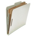  | Universal UNV10272 6-Section 2-Divider Pressboard Classification Folders - Letter, Gray (10/Box) image number 3