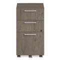 Office Desks & Workstations | Alera AENNZK-MP1518UF TOM 15 in. x 18 in. x 27 in. Seville Series 3-Drawer Legal File Mobile Pedestal - Walnut image number 2