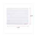 Universal UNV43911 11-3/4 in. x 8-3/4 in., Lined Lap/Learning Dry-Erase Board - White (6/Pack) image number 2
