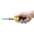 Screwdrivers | Great Neck 92018 34-Piece 8 in. Long Handle Hex/Phillips/Slotted/Star Bits Metric/SAE Sockets Ratcheting Screw/Nut Driver Set - Yellow/Black Handle image number 9