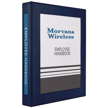 Avery 11 in. x 8.5 in. 1 in. Capacity 3 Rings Framed View Heavy-Duty Binders - Navy Blue