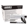 Disposable Gloves | Ammex ABNPF48100 3 mil Thick Powder-Free Nitrile Exam Gloves - X-Large/Black (100/Box) image number 1