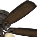 Ceiling Fans | Hunter 53356 52 in. Traditional Ambrose Bengal Ceiling Fan with Light (Onyx) image number 2