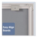 Office Jansan | Quartet M3423 Matrix 34 in. x 23 in. Magnetic Boards - White/Silver image number 4